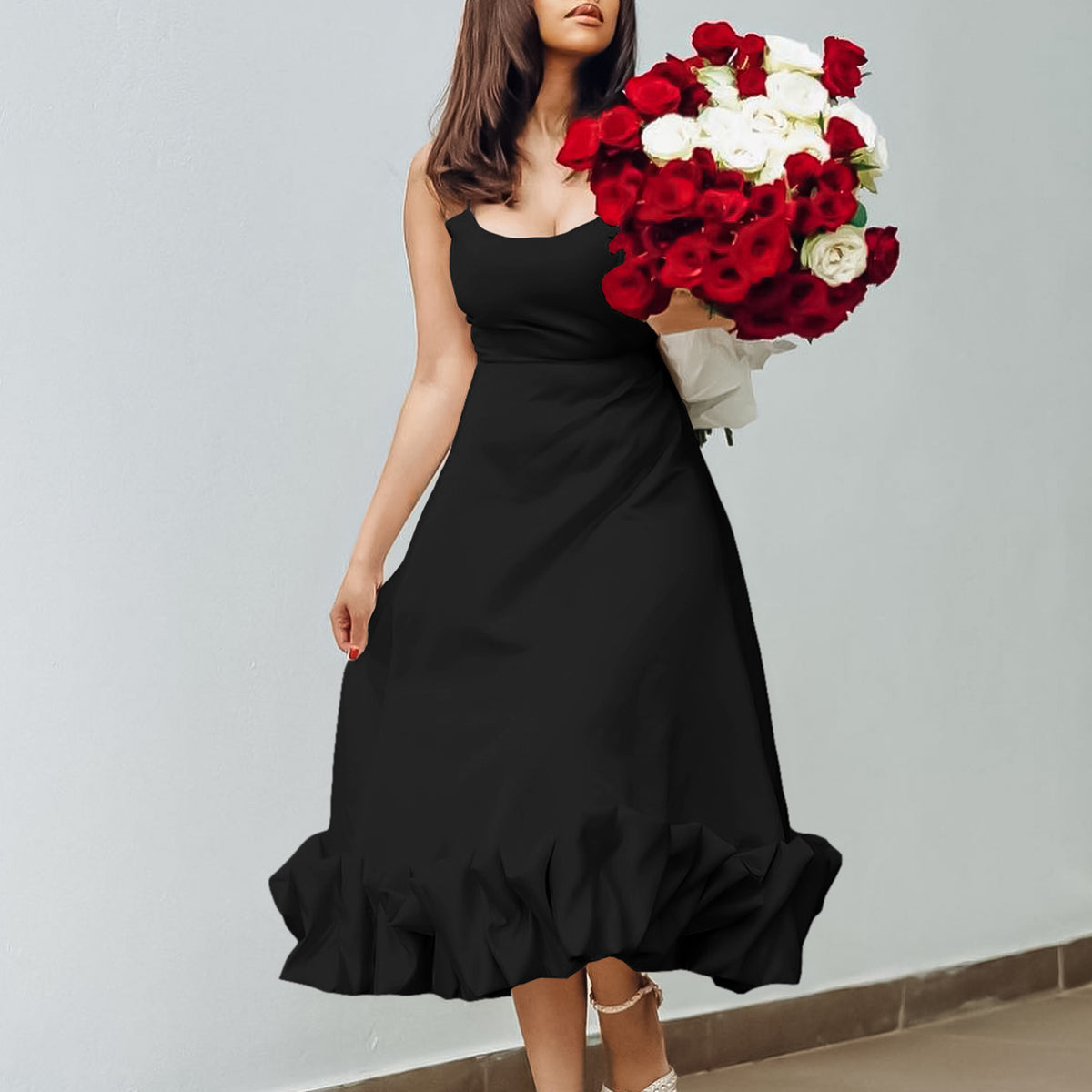 Strap A-line dress