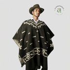 Western poncho and cowboy hat set inspired by classic Clint Eastwood style from The Good, the Bad and the Ugly.