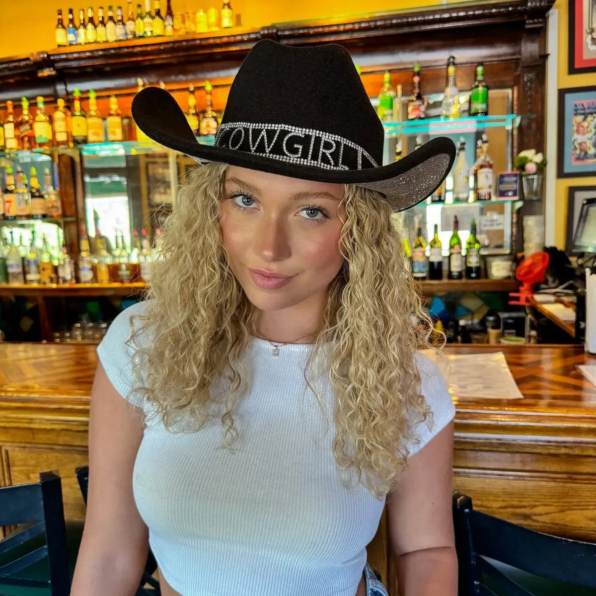 Black Cowgirl Hat With A Joy