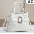 Lizard patterned single shoulder diagonal cross bag