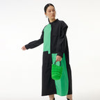 Women's dress with contrasting colors