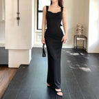 Butterfly condensation back vest dress for women