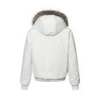 Men's Vibe Cotton Padded Jacket Double Zipper Hooded Stand Collar Flight Jacket