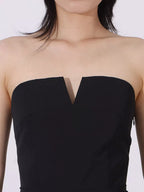 Two Tone Tube Maxi Dress