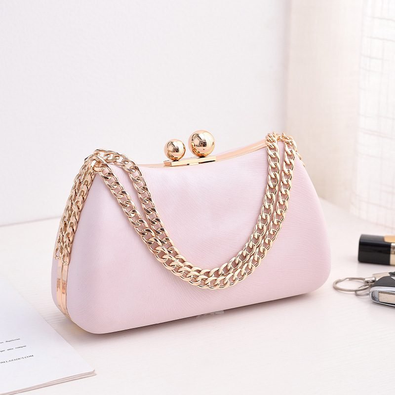 Black PU dinner minimalist handbag