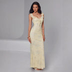 V-neck sleeveless dress