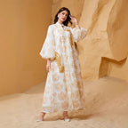 Bubble sleeve loose dress