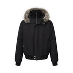 Men's Vibe Cotton Padded Jacket Double Zipper Hooded Stand Collar Flight Jacket