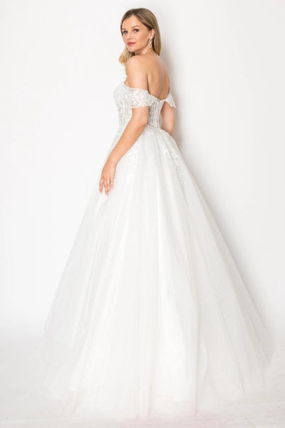 Short Sleeve Wedding Dress