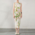 Round neck vest dress sleeveless dress