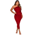 One shoulder dress