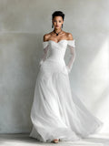Mesh strapless long dress