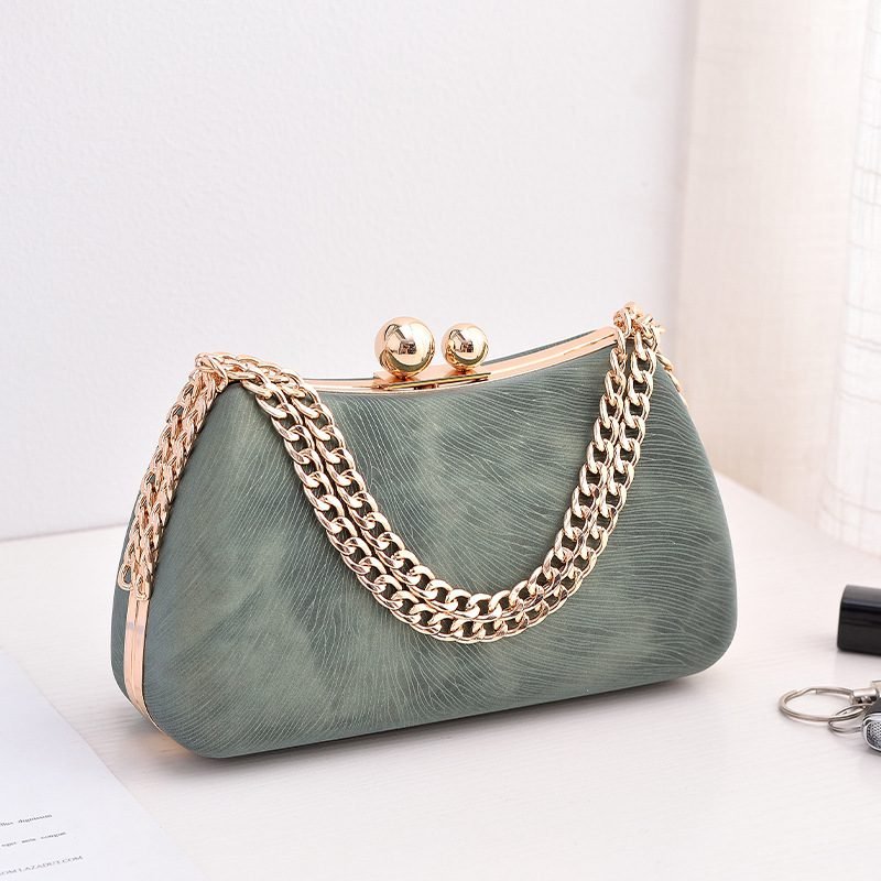 Black PU dinner minimalist handbag