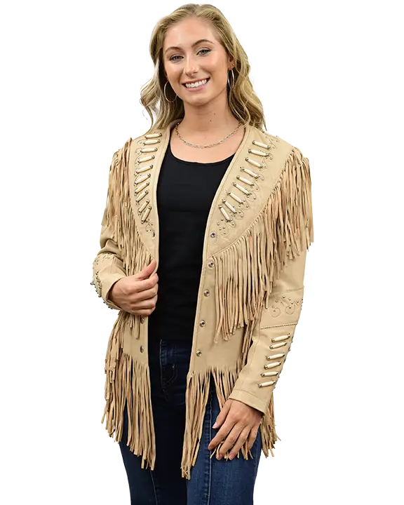 9721 - As Seen On Lainey Wilson Ladies Leather Jacket