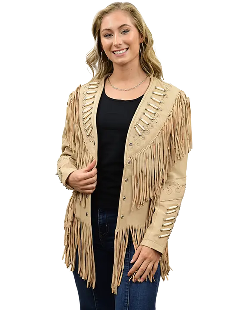 9721 - As Seen On Lainey Wilson Ladies Leather Jacket