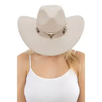 women white cowboy hat