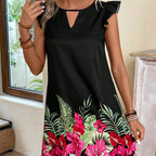 Loose printed dress