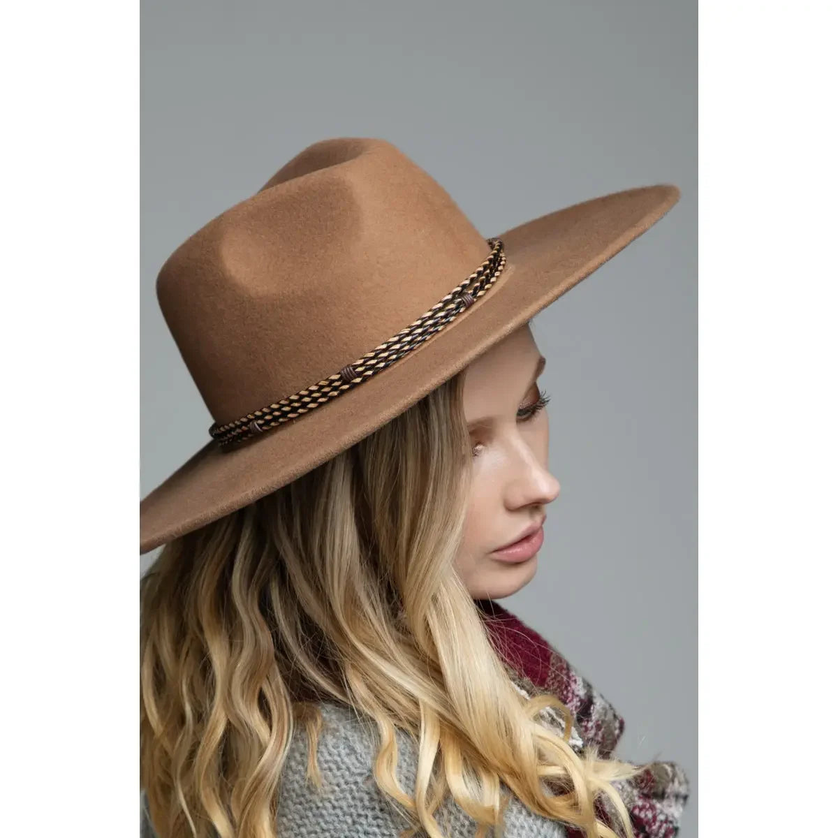 Velvet Noir Fedora Hat for Women
