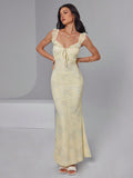 V-neck sleeveless dress