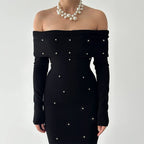 Dingzhu One Shoulder Slimming Evening Dress