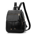 Soft leather backpack travel bag