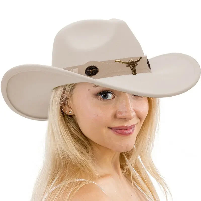 women white cowboy hat