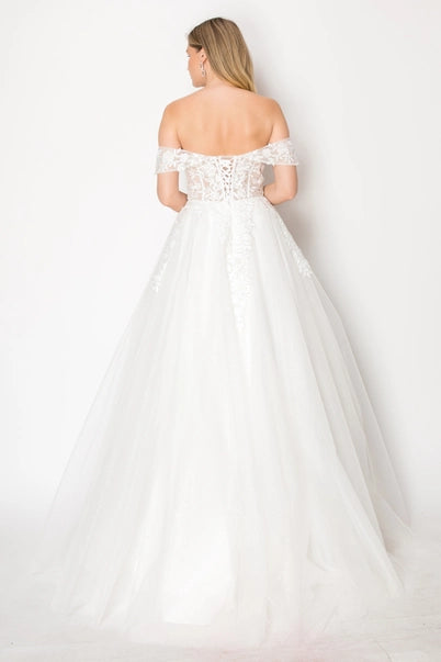 Short Sleeve Wedding Dress