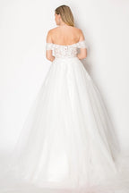 Short Sleeve Wedding Dress