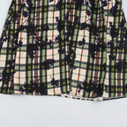Printed shirt style waistband dress