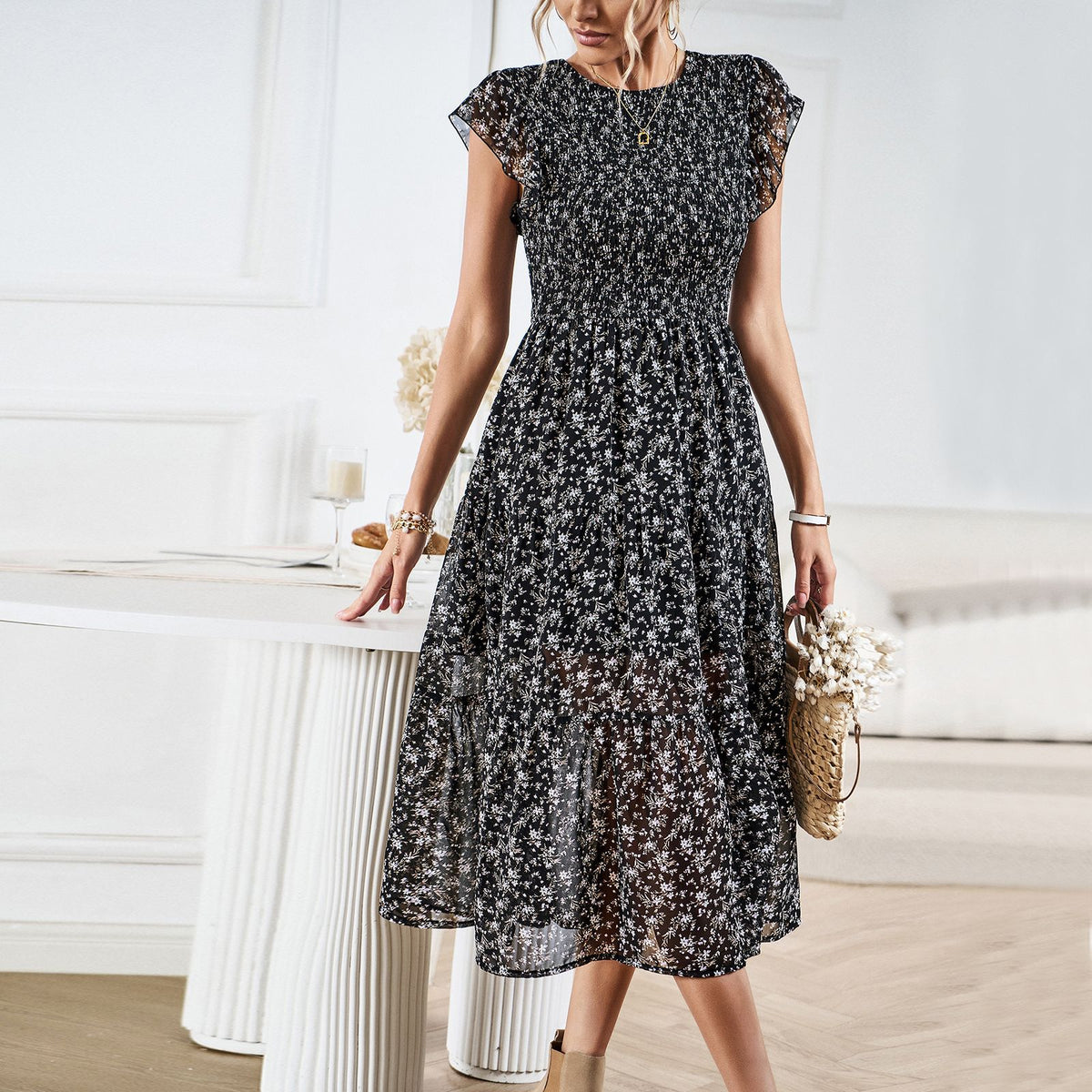 Elegant floral dress
