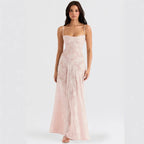 Backless Square Neck Dress for Women