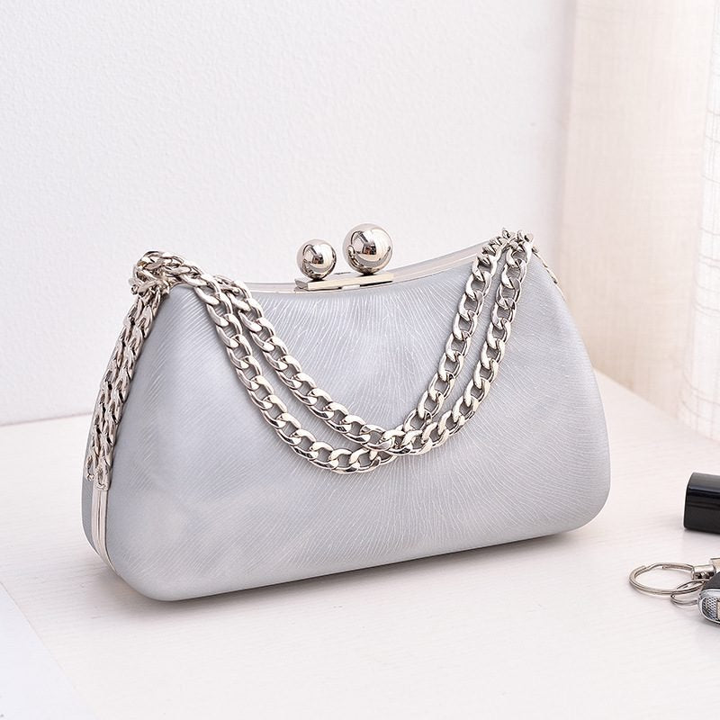 Black PU dinner minimalist handbag