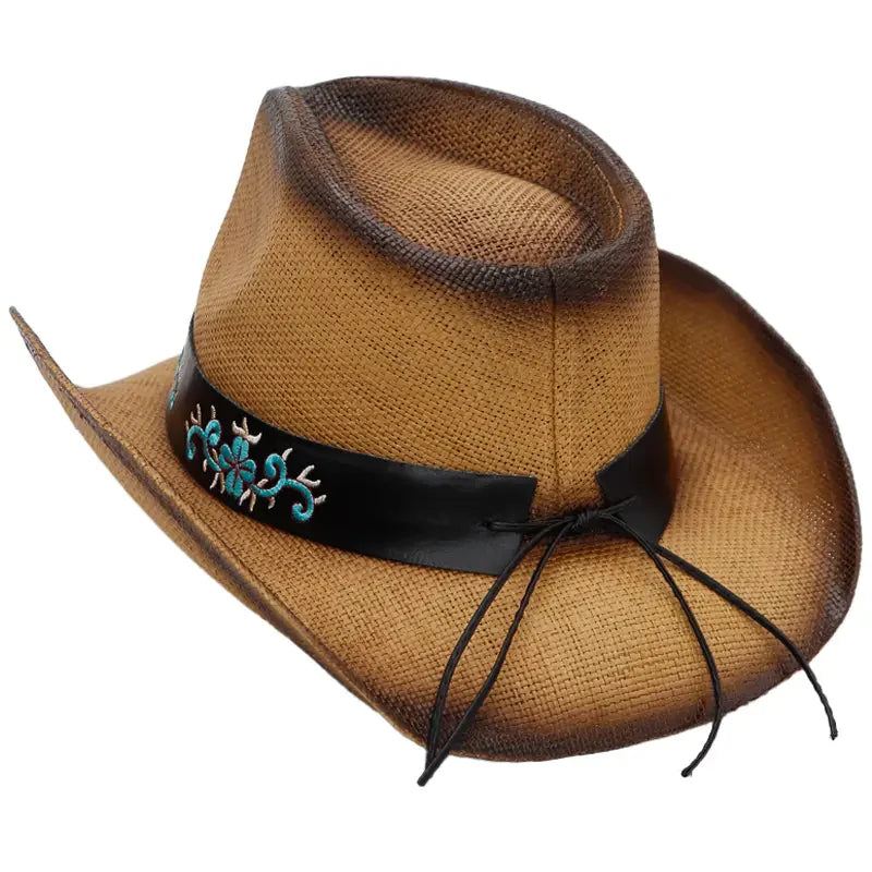 Desert Jewel Straw Cowgirl Hat