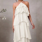 Elegant Sleeveless Long Dress Formal Dress Fashion Autumn Dress