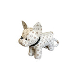 Women's Exquisite Cartoon French Bulldog Print Creative Color Block Small Square Bag Artsy Single Shoulder Crossbody Handbag