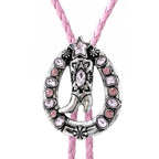 Horseshoe Star Western Boots Western Bolo Necklace – view 2
