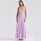Backless Square Neck Dress for Women
