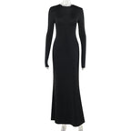 Tie-Front Long Dress for Women