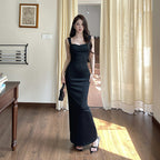Butterfly condensation back vest dress for women