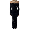 Dingzhu One Shoulder Slimming Evening Dress