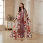 V-neck long dress