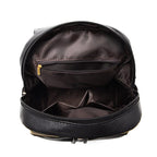 Soft leather backpack travel bag