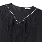 Tassel V-neck dress