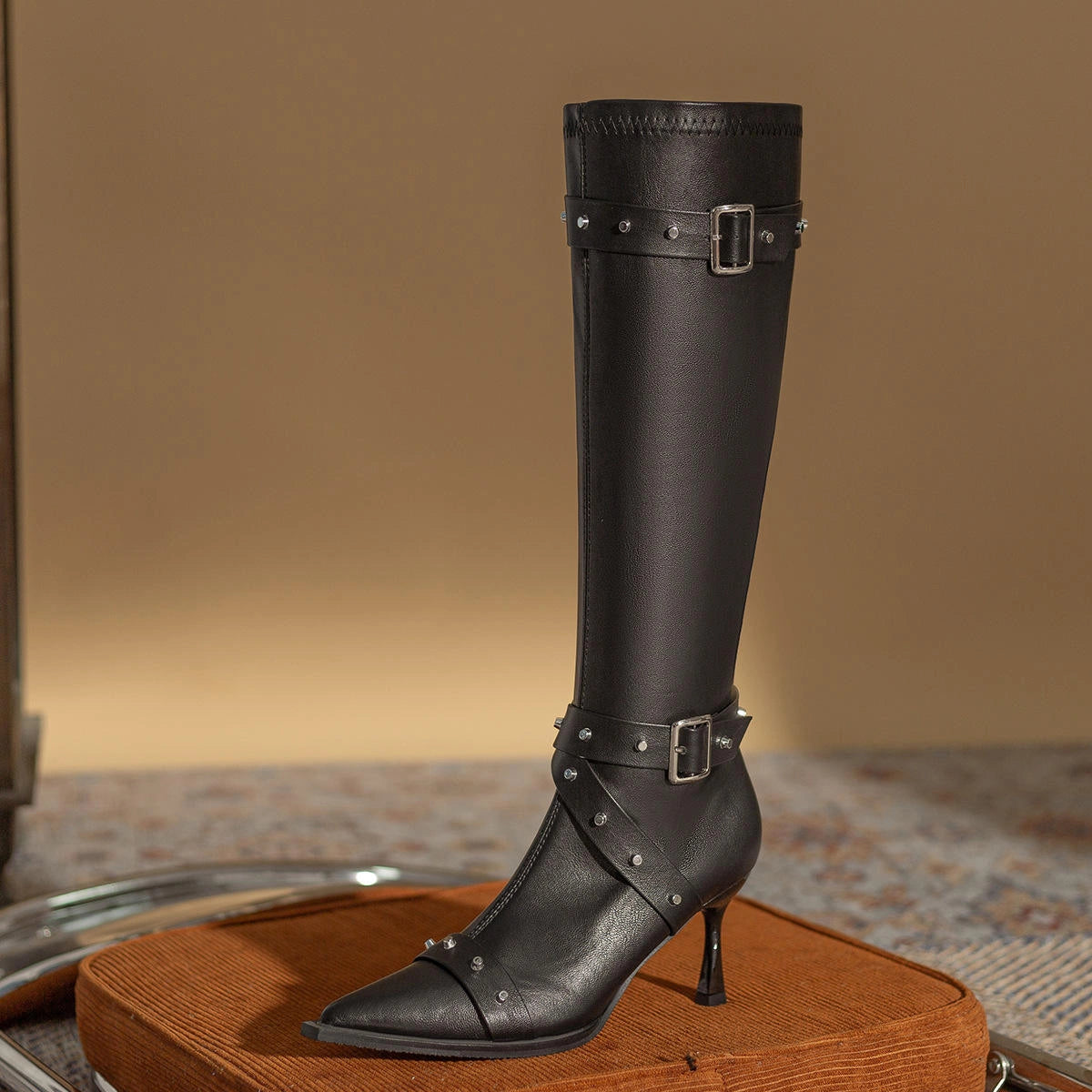 Womens Zip up Cowboy Boots