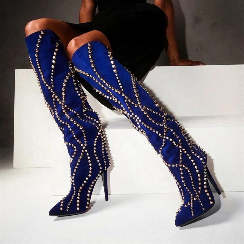 Royal Blue Cowboy Boots Womens