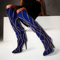 Royal Blue Cowboy Boots Womens