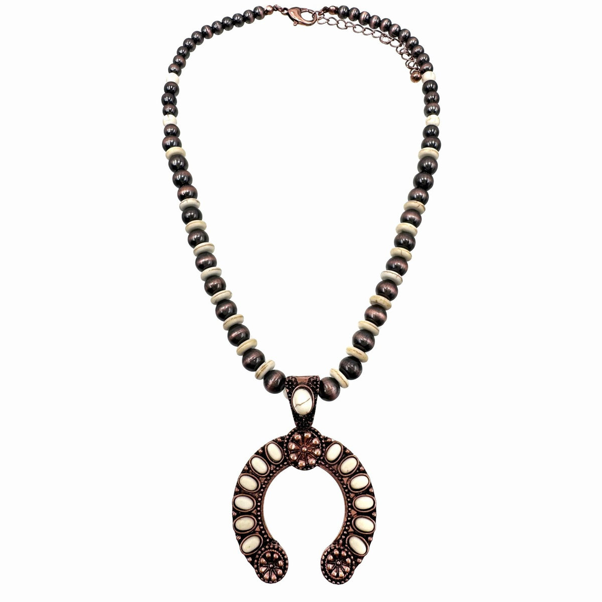 Squash Blossom Bead Necklace – view 2