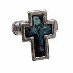 Cross Metal Stretch Ring – view 3