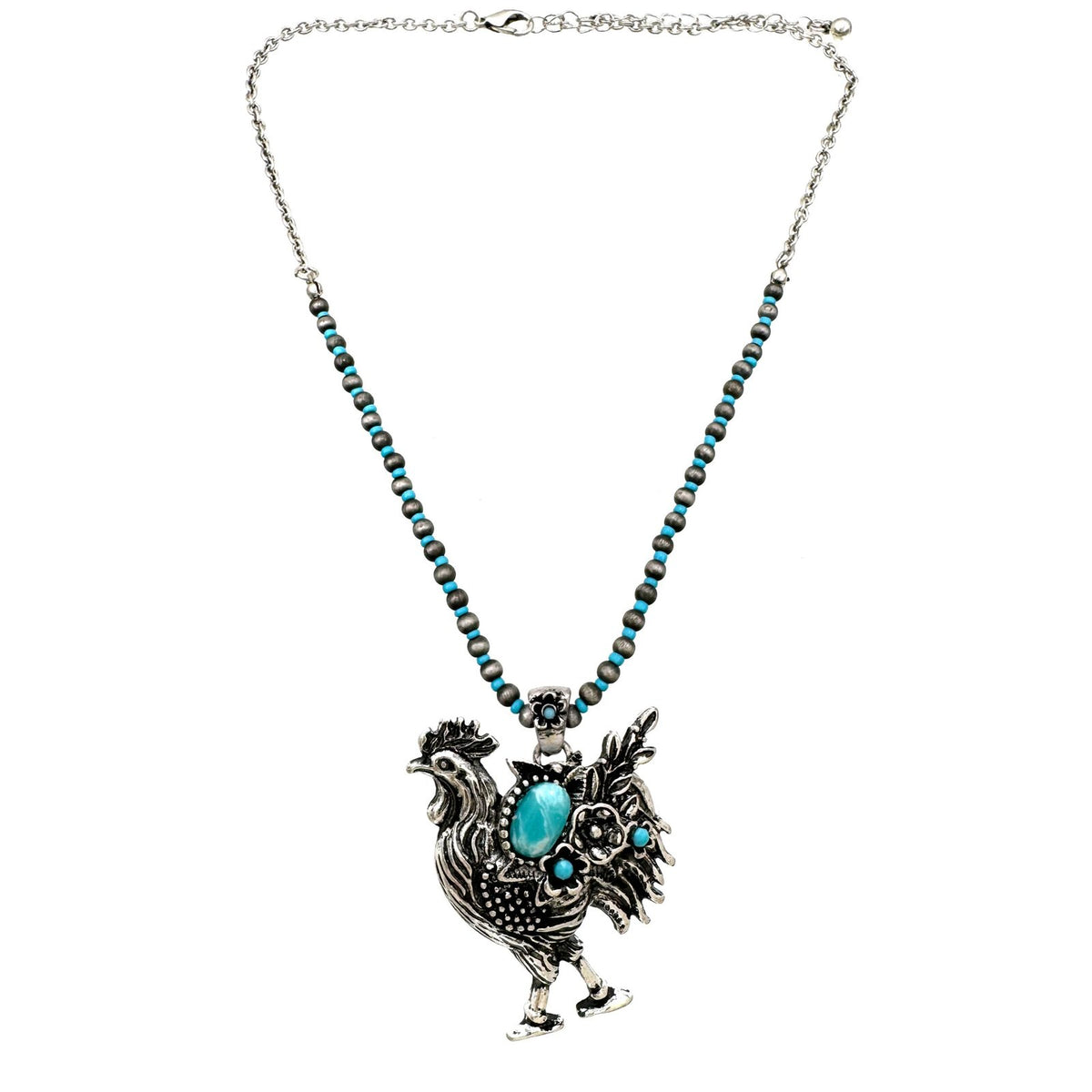 Farm Animal Western Navajo Turquoise Beads Necklace