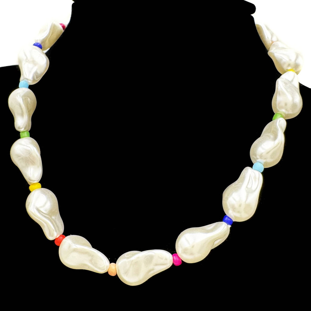 Baroque Pearl Beaded Necklace